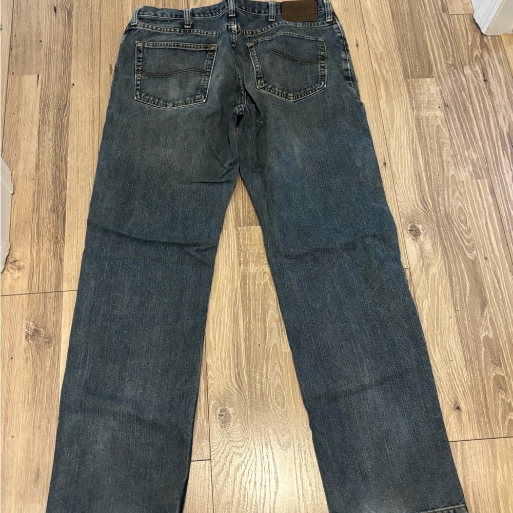 Lee Men's Dark Blue Straight Jeans
